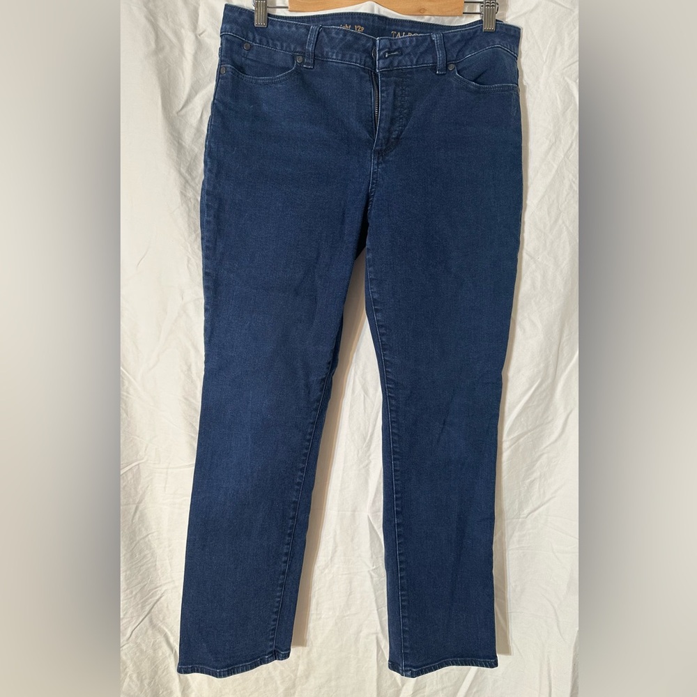 Talbots Heritage Straight blue jeans sz 12P
